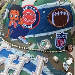 Camouflage Chicago Bears themed trucker hat